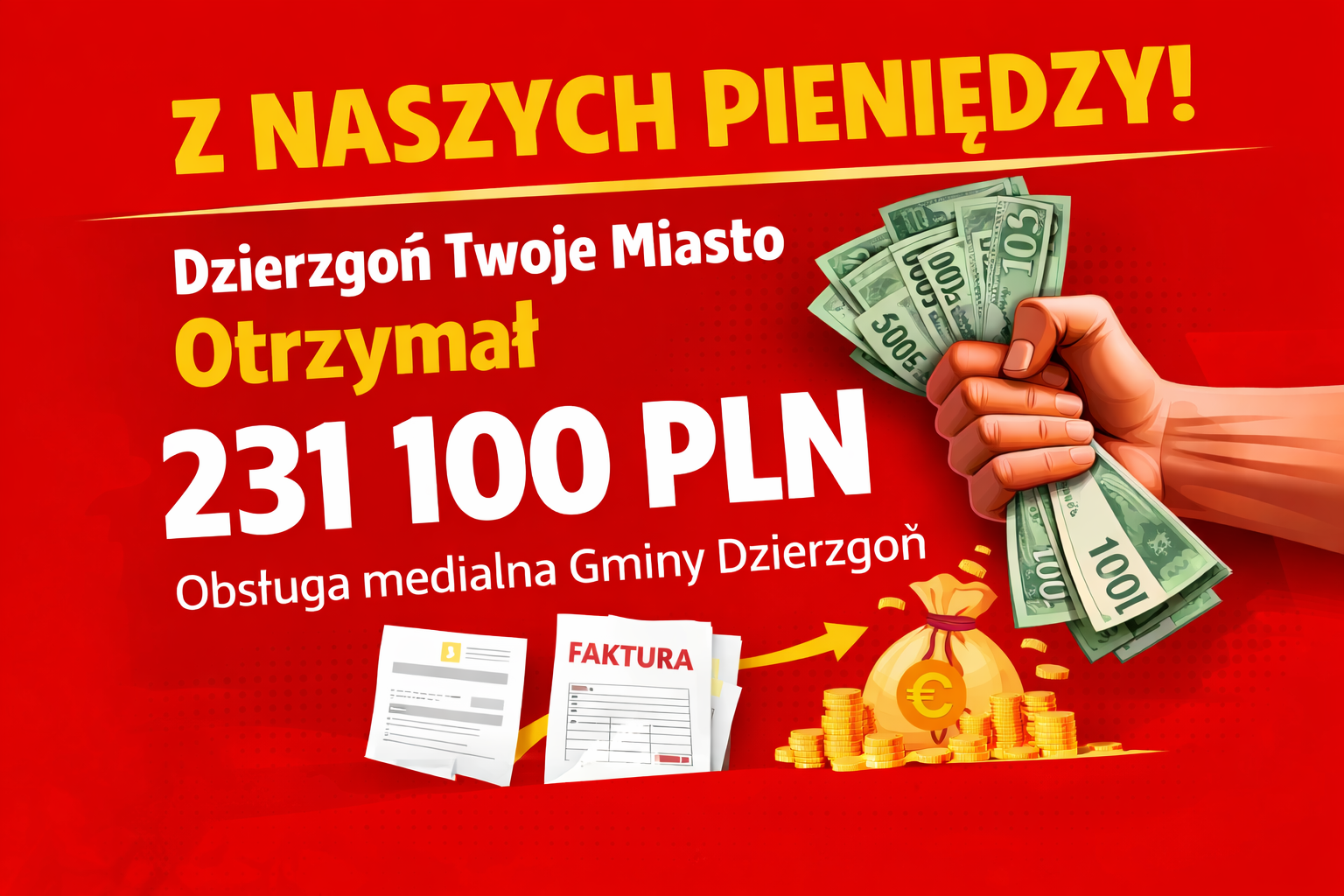 Na informacji nie ma co oszczędzać – część druga. 231 tysięcy dla właściciela Dzierzgoń Twoje Miasto