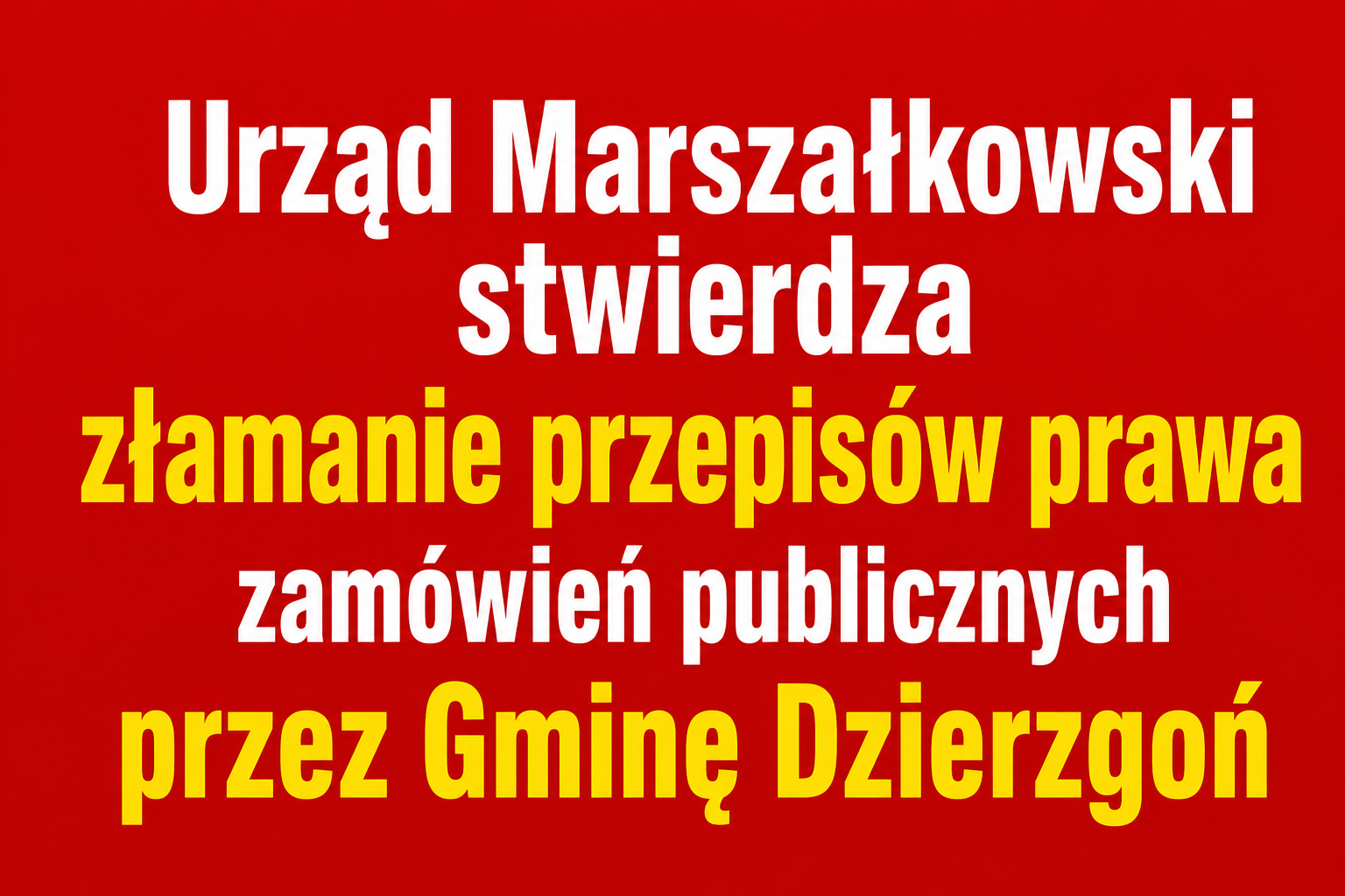 Nieprawidłowości przy rozbudowie biokomposowni w Gminie Dzierzgoń